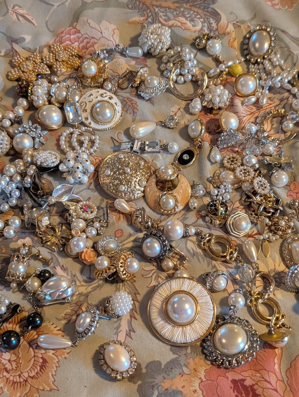 Assorted Single Pearl Earring Lot